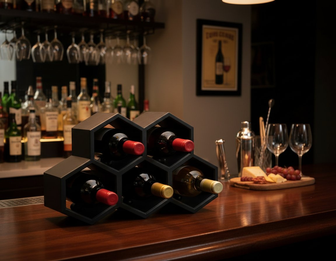 Estante para 5 vinos