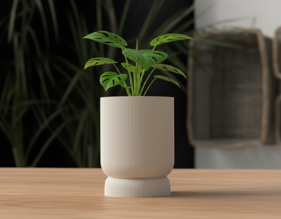 Maceta con bandeja de goteo