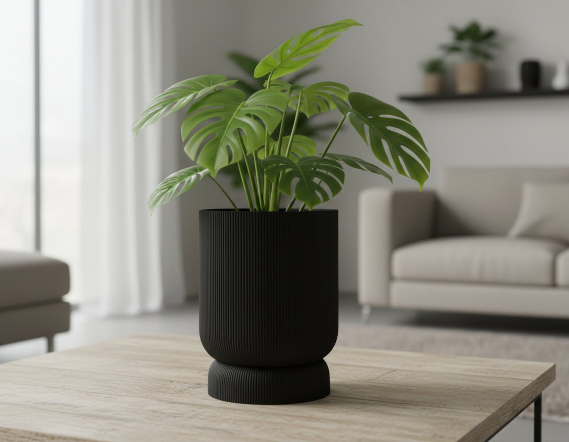 Maceta con bandeja de goteo