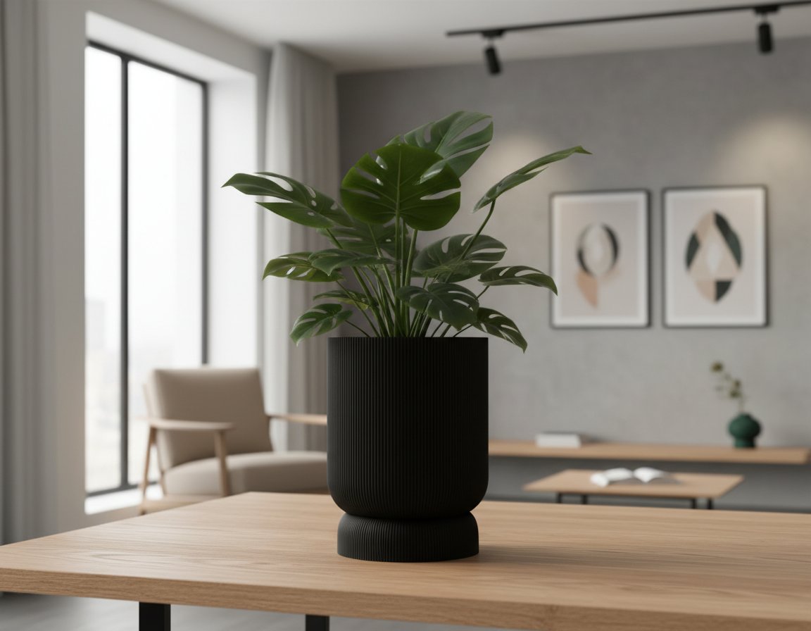 Maceta con bandeja de goteo