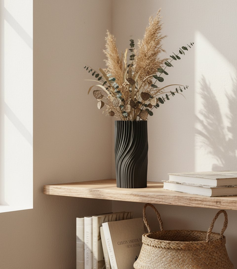 Jarron moderno retorcido