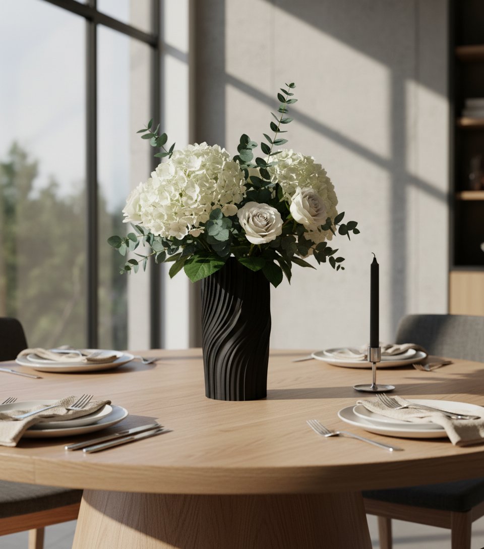 Jarron moderno retorcido