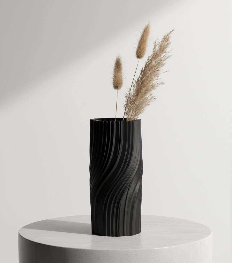 Jarron moderno retorcido