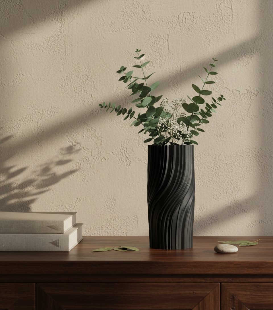 Jarron moderno retorcido