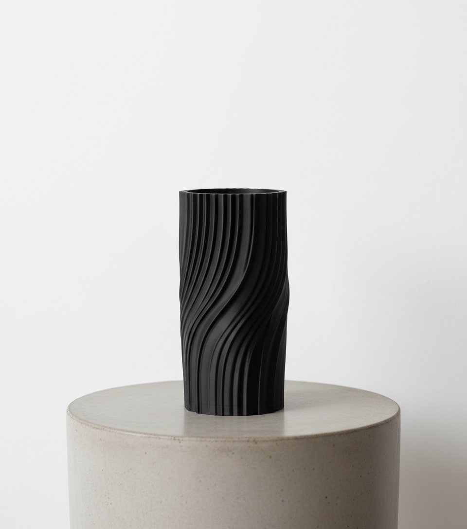 Jarron moderno retorcido