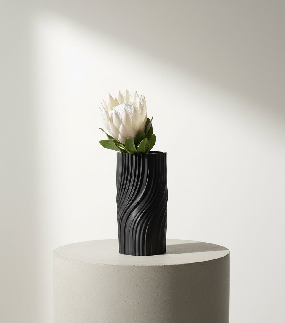 Jarron moderno retorcido