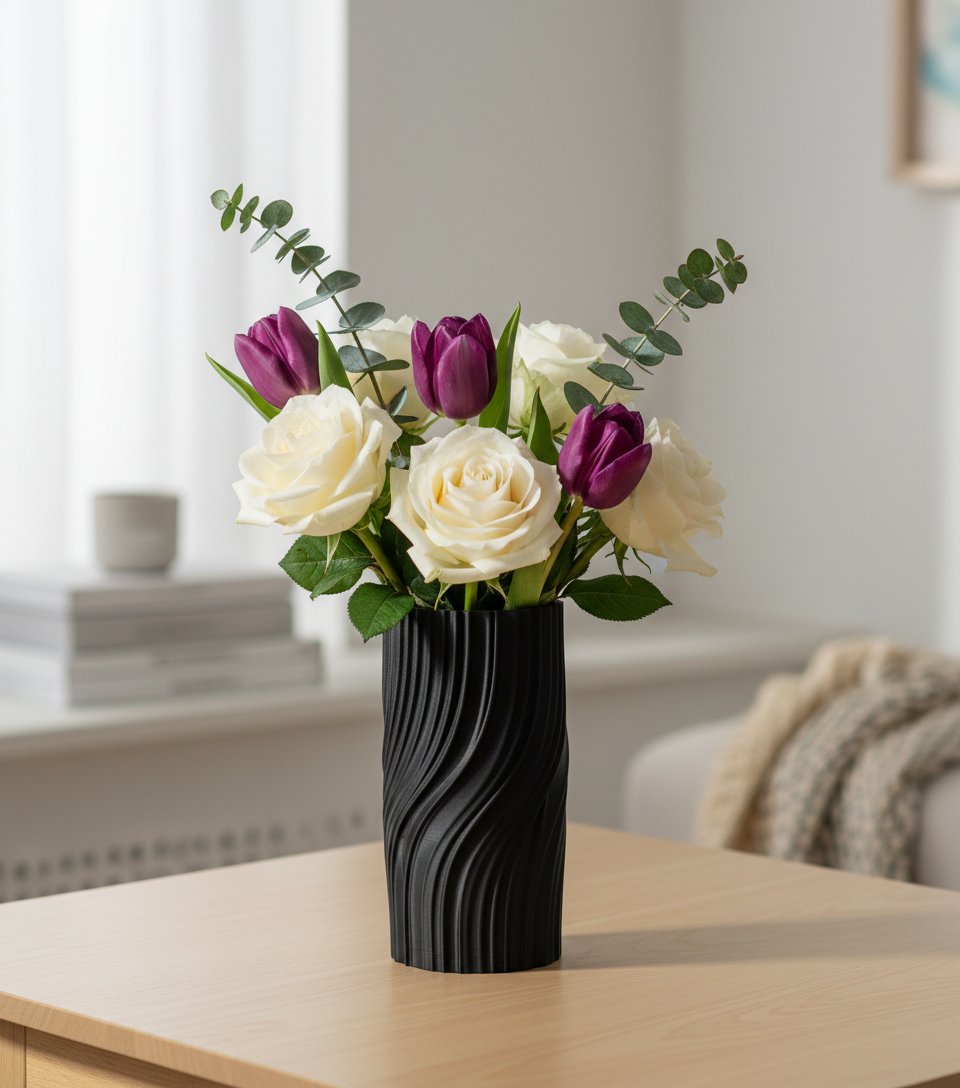 Jarron moderno retorcido