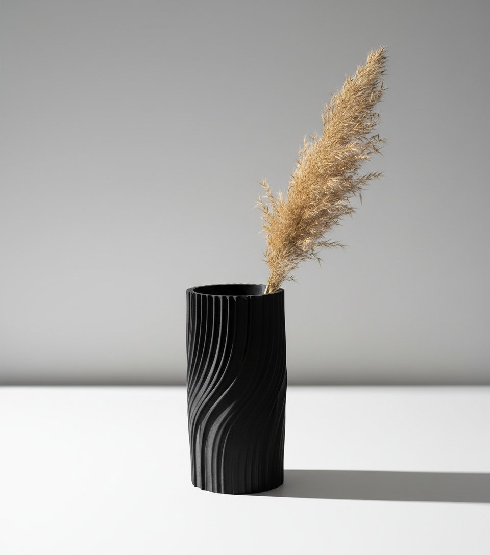 Jarron moderno retorcido