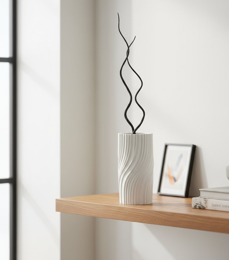 Jarron moderno retorcido