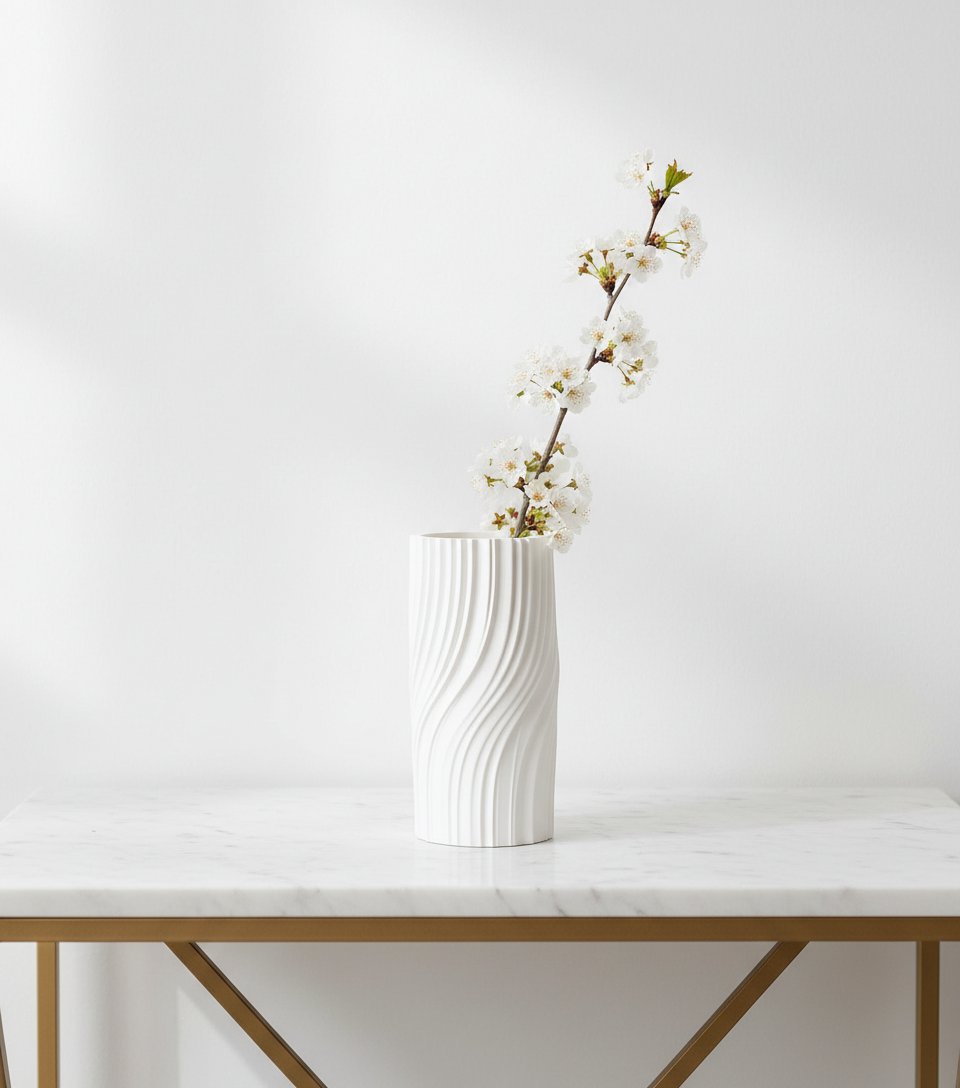 Jarron moderno retorcido