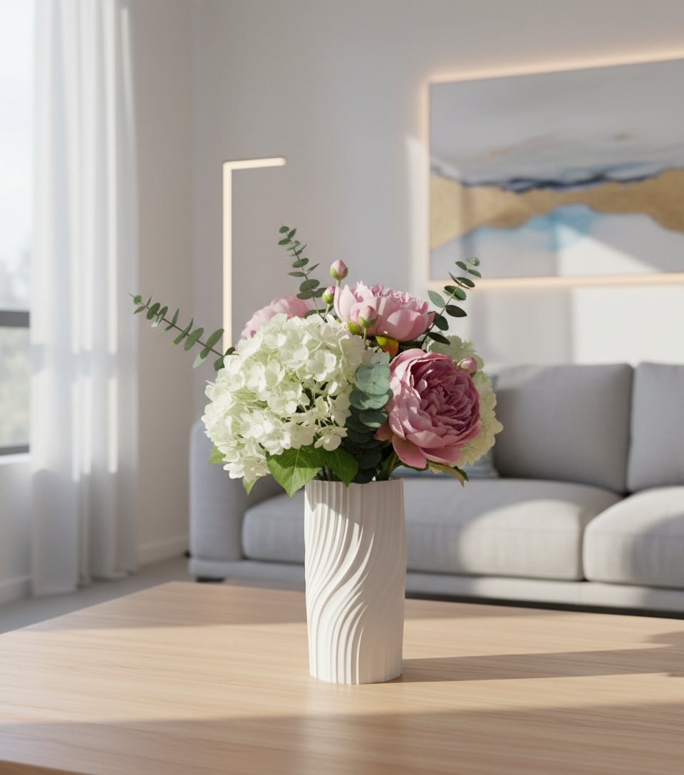 Jarron moderno retorcido