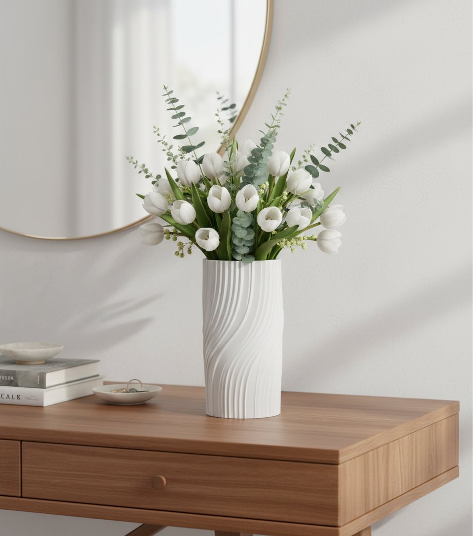 Jarron moderno retorcido