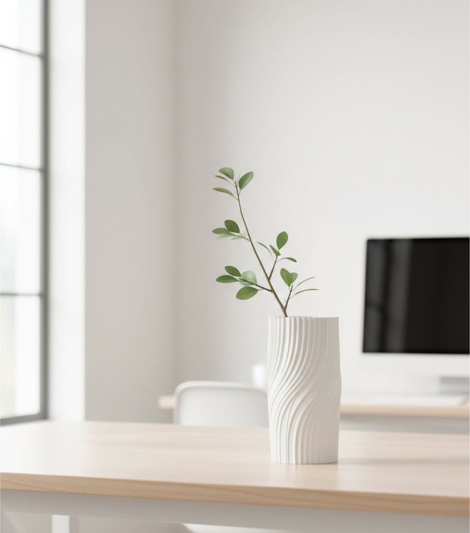 Jarron moderno retorcido