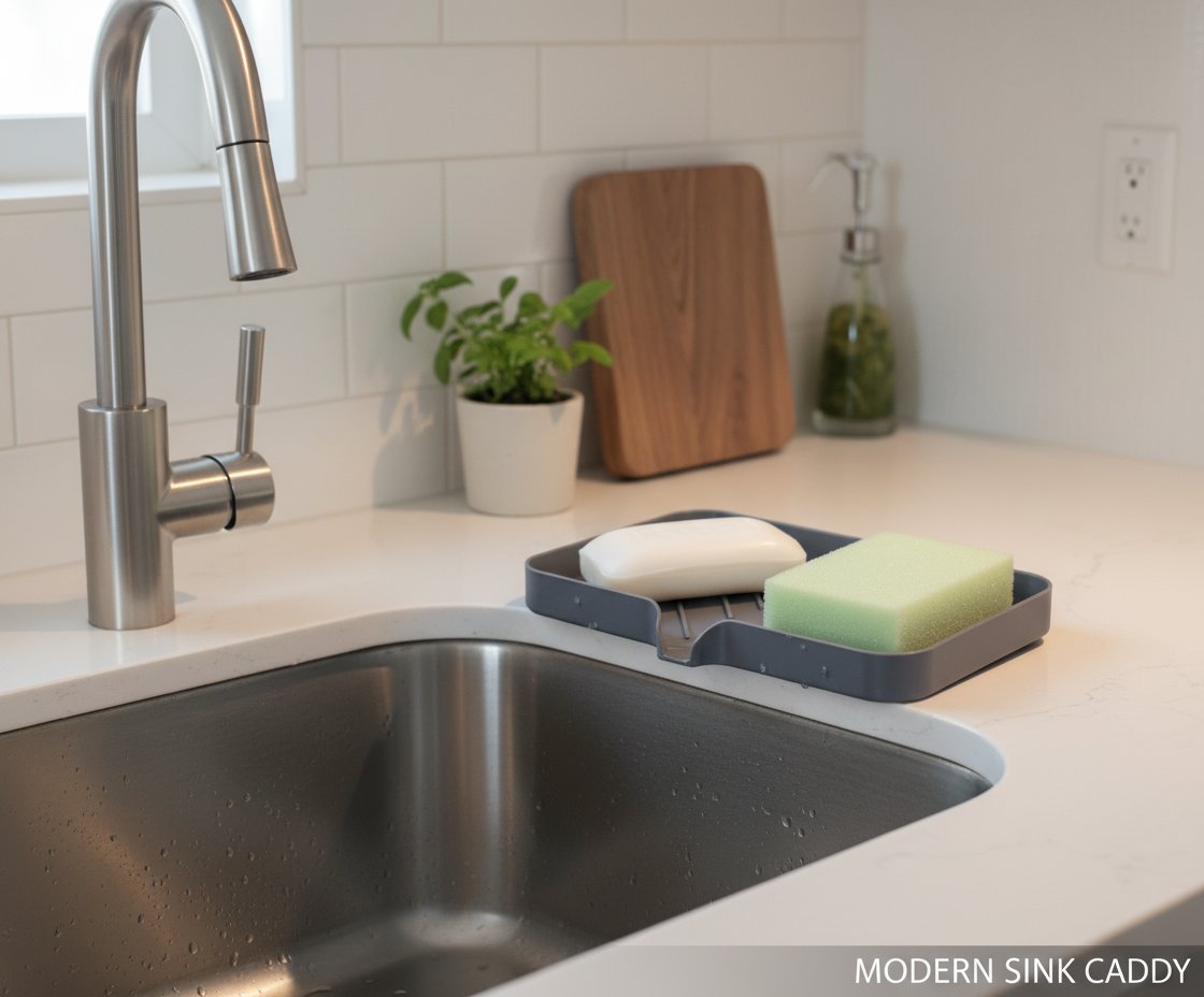 Bandeja escurridora para jabón y esponjas 