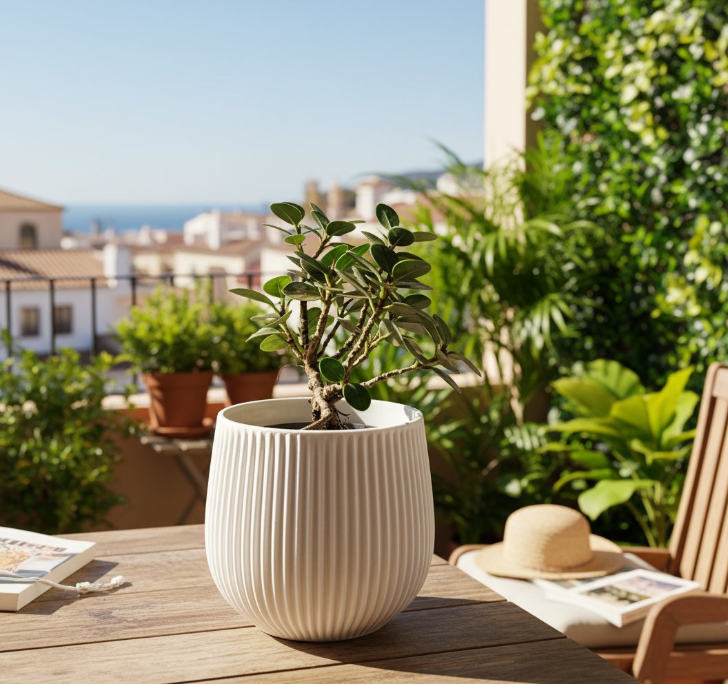 Maceta Moderna Estriada