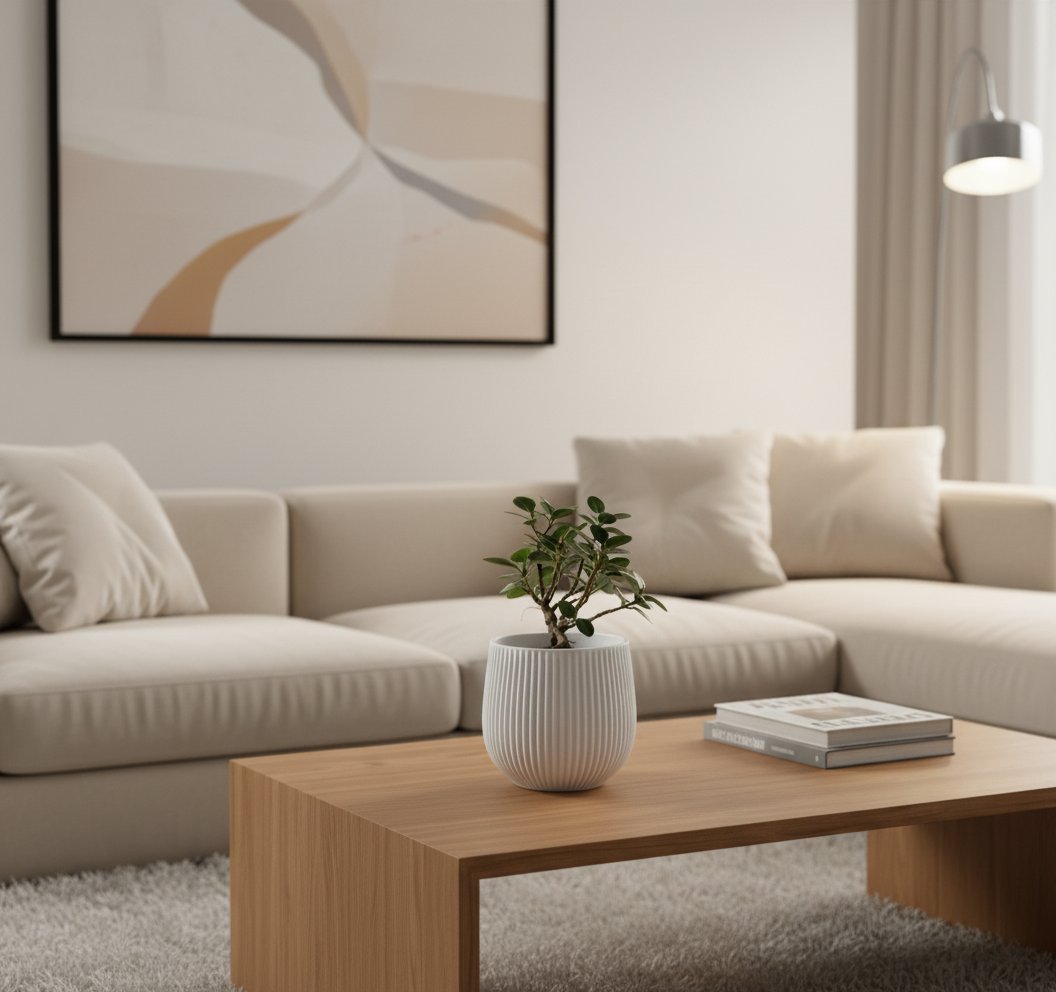 Maceta Moderna Estriada