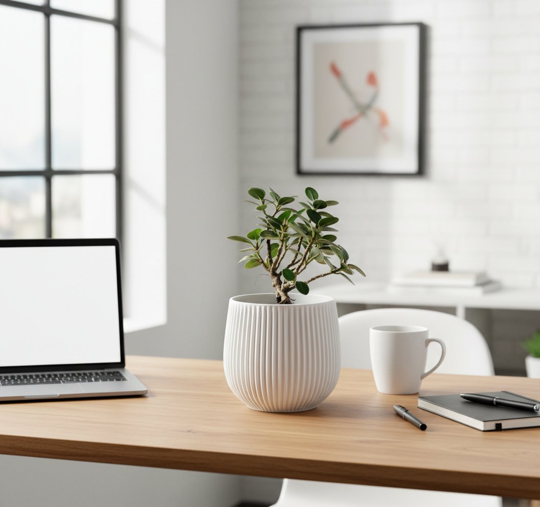 Maceta Moderna Estriada