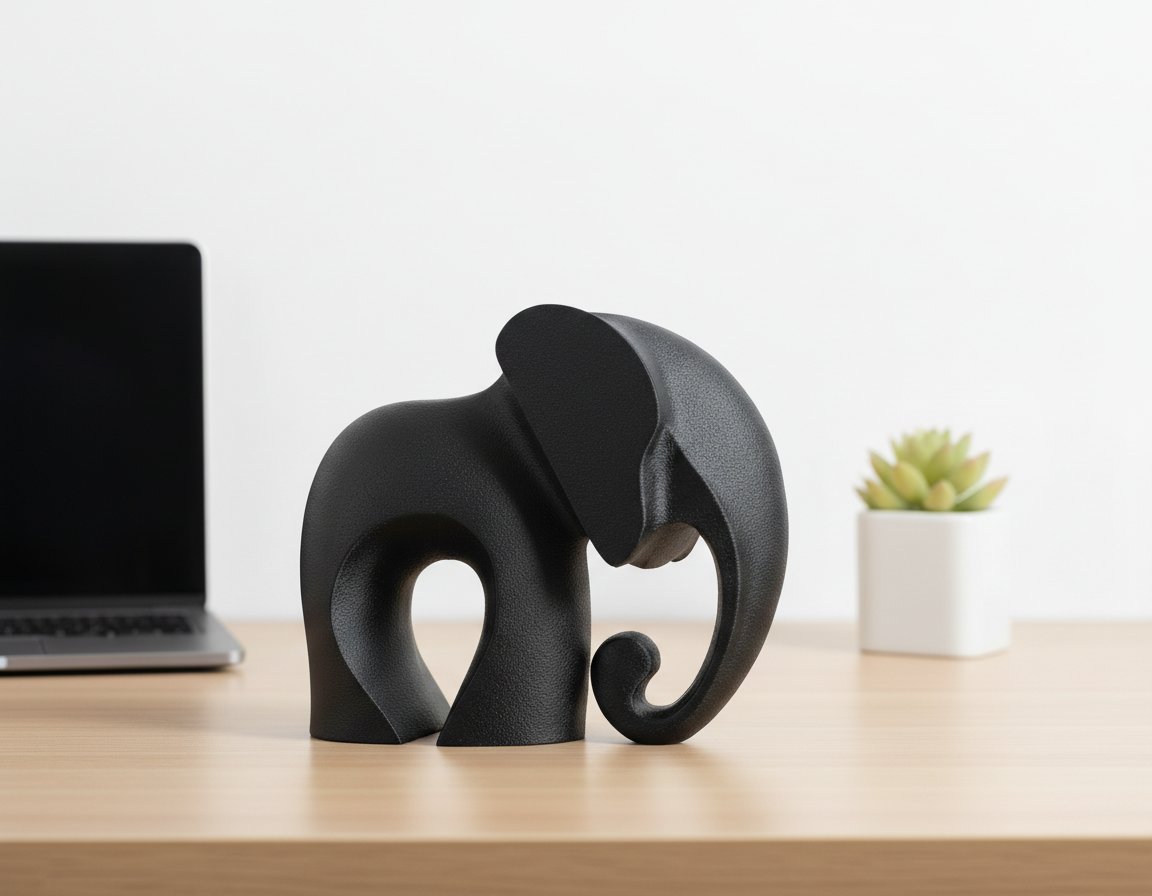 Figurita de elefante moderna