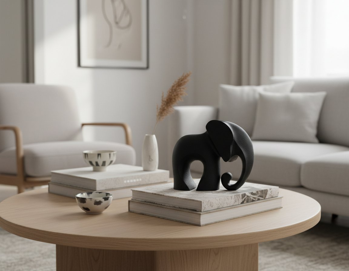 Figurita de elefante moderna