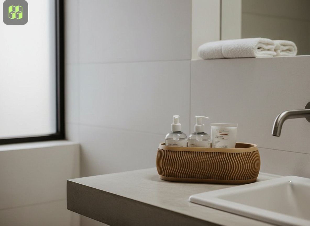 Maceta Moderna Larga y Organizador Multiusos