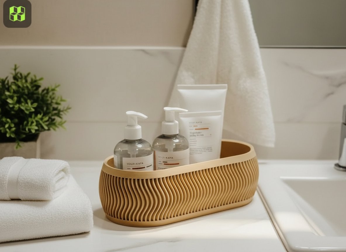 Maceta Moderna Larga y Organizador Multiusos