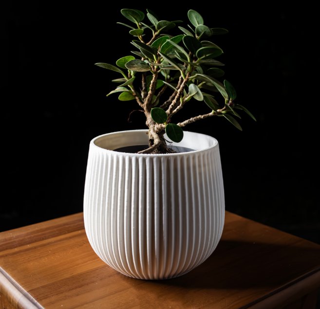 Maceta Moderna Estriada